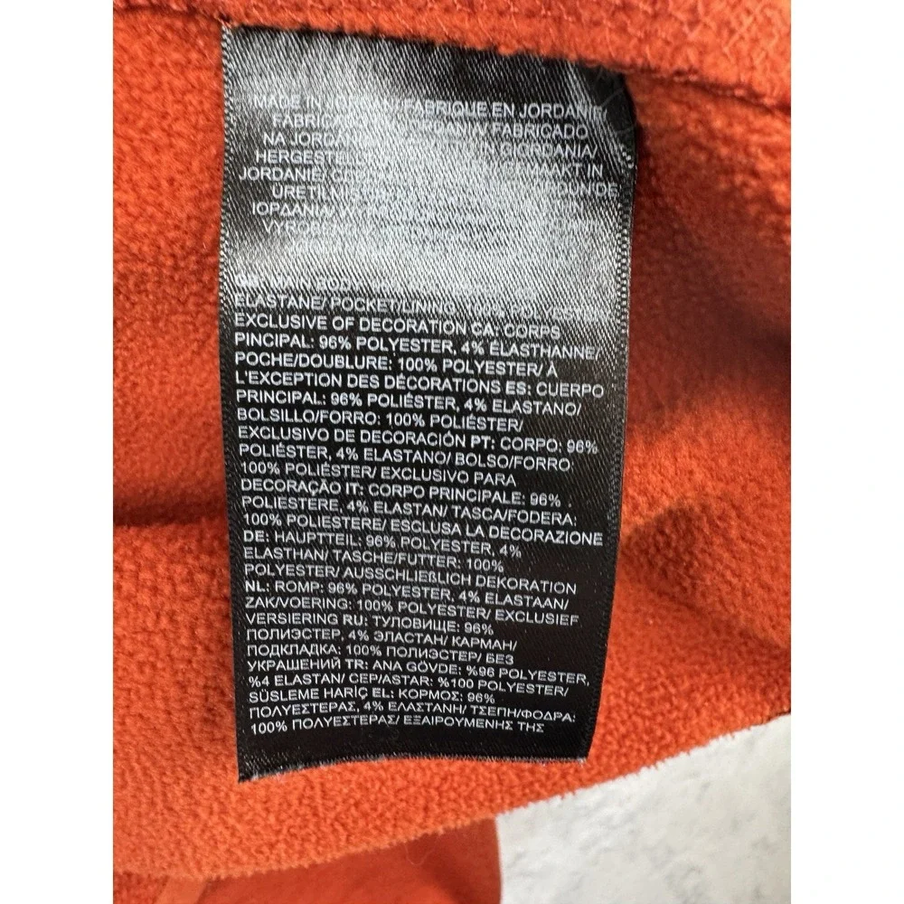 The North Face Big Sky Resort Montana Embroidered Orange 1/4 Zip Men's Size M‎
